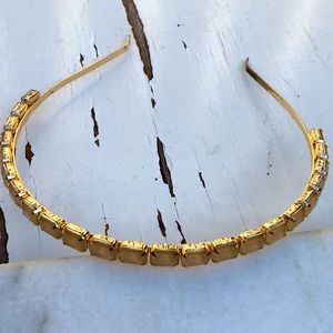 Anthropologie Gold Embellished Headband